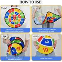Large 29 Sticky Dart Board Toy with Balls & Darts for Kids 3-12 Years
