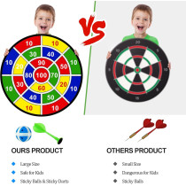 Large 29 Sticky Dart Board Toy with Balls & Darts for Kids 3-12 Years