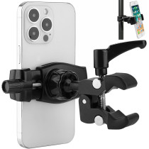 360° Adjustable Phone Holder for Golf Cart & Handlebar, Fits 3.5-7.5 Phones