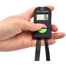 Electronic Tally Counter with Lanyard - 4-Digit Handheld Clicker (1 Pack)