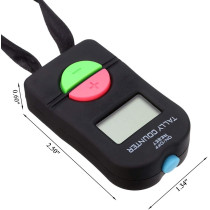 Electronic Tally Counter with Lanyard - 4-Digit Handheld Clicker (1 Pack)