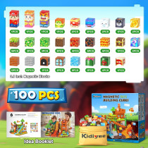 Magnetic Building Blocks Toy Set for Kids 3-8 | STEM Sensory Gift