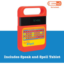 Playmonster Speak & Spell : Jeu éducatif rétro 80s, 7+ ans