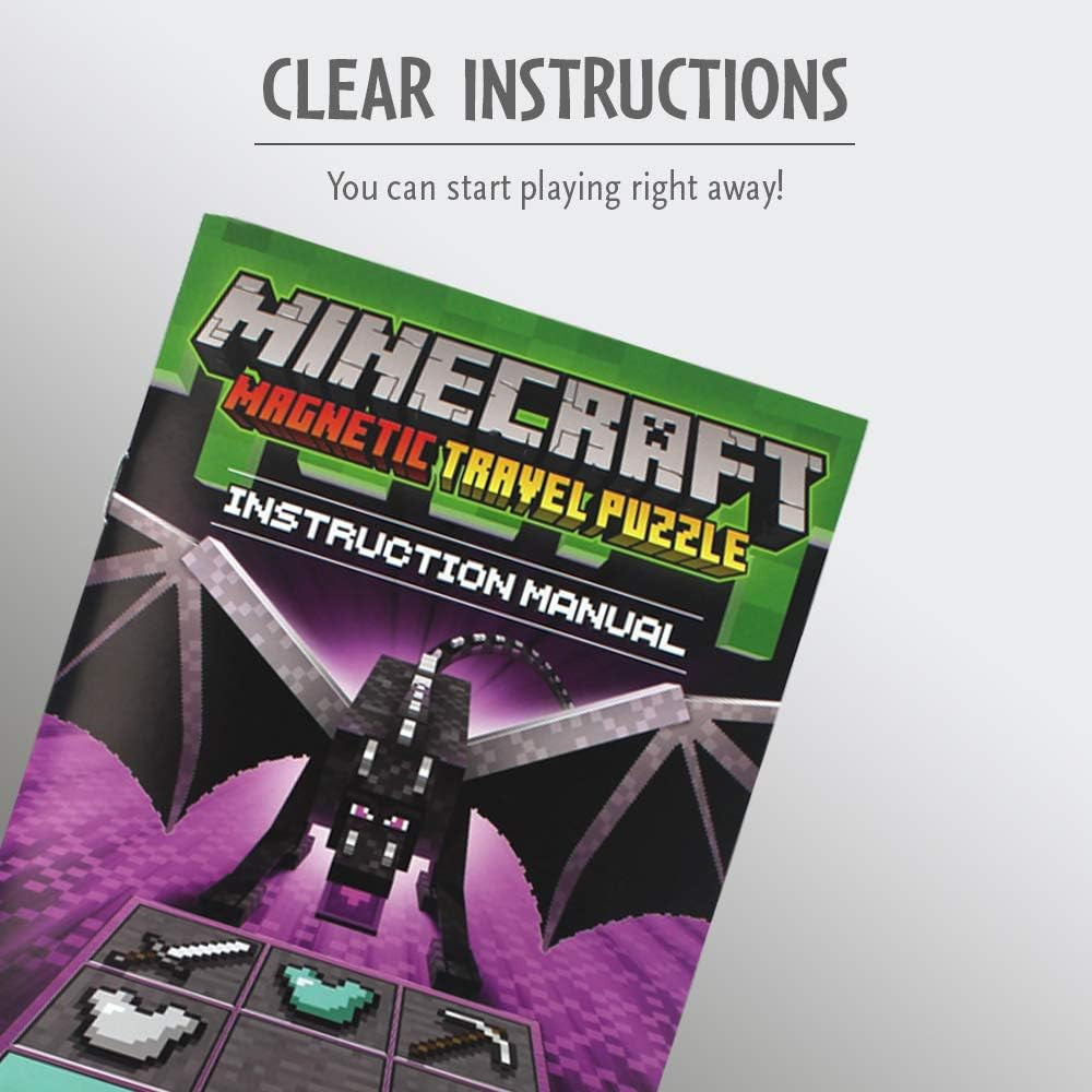 ThinkFun Minecraft Magnetic Travel Puzzle - STEM Logic Game for Kids 8+