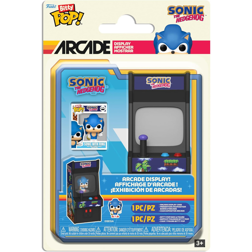 Funko Pop Bitty Arcade Sonic The Hedgehog - Official Collectible Toy