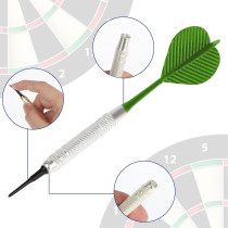 Soft Dart Set - 12 Pcs Plastic Soft Tip Points for Dartboard Games
