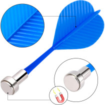 12Pcs Fléchettes Magnétiques Colorées pour Cible Aimantée