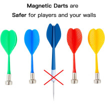 12Pcs Magnetic Dart Accessories - Colorful Safe Replacement Darts for Kids & Adults