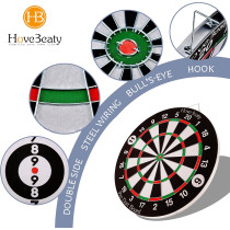 18-Inch Double-Sided Dartboard Set with 6 Metal Darts – Perfect Dart Game