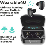 Wearable4U Bushnell Wingman GPS Bluetooth & Écouteurs Noir