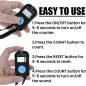 TopTie Digital Hand Tally Counter with Lanyard – Electronic Clicker for Golf, Fishing, and Crowd Counting