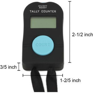 TopTie Digital Hand Tally Counter with Lanyard for Golf, Fish & More