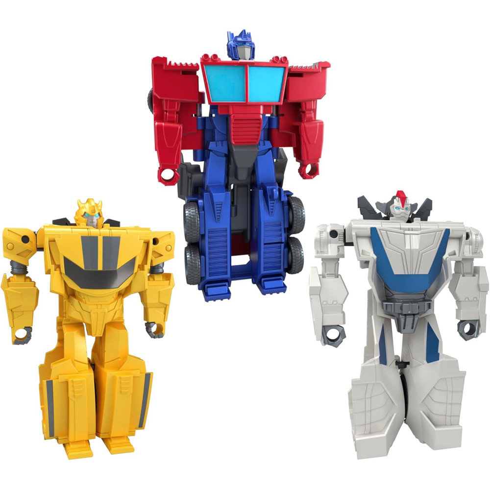Transformers 1-Step Flip Heroes 3-Pack – Jouets Pâques 6+
