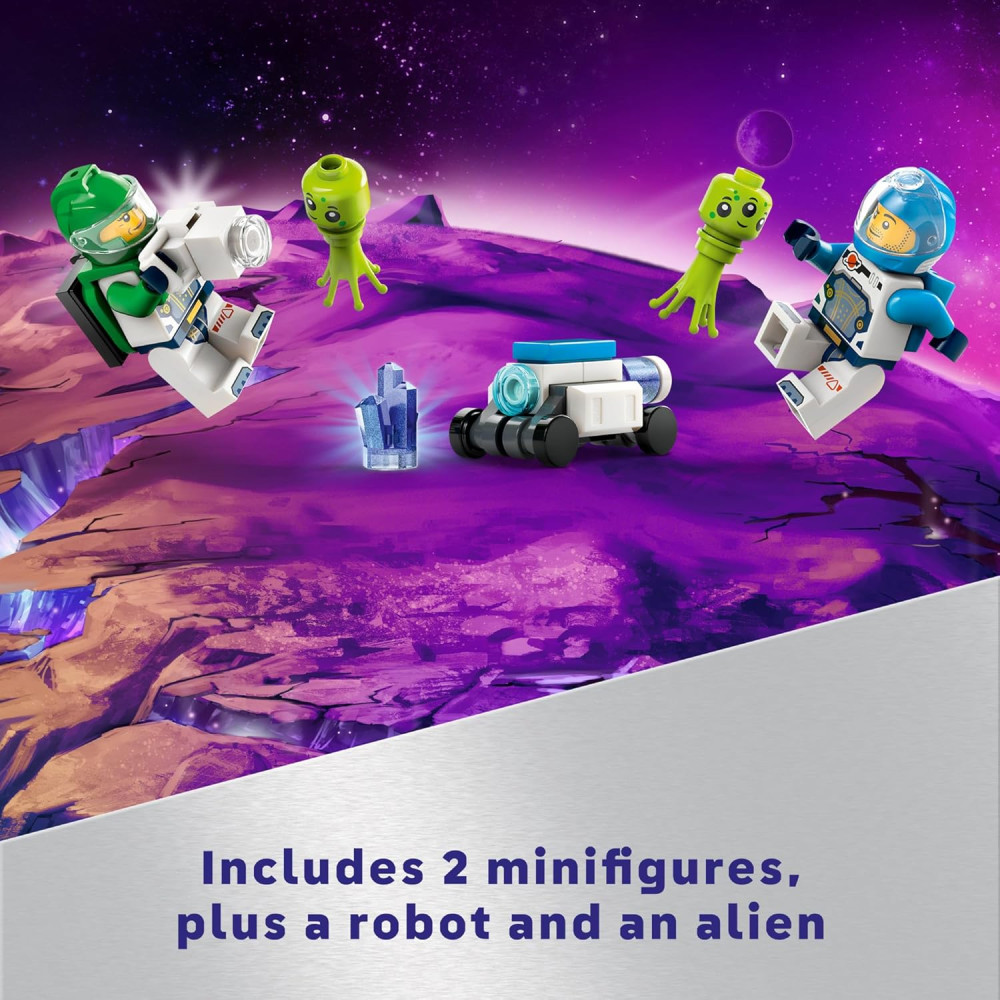 LEGO City Space Explorer Rover & Alien Toy Set with Minifigures, STEM Gift