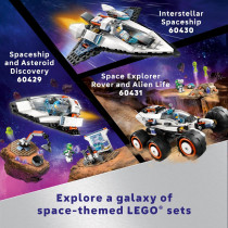 LEGO City Space Explorer Rover & Alien Toy Set with Minifigures, STEM Gift