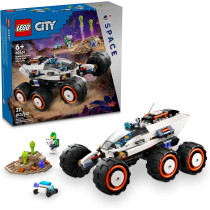 LEGO City Space Explorer Rover & Alien Toy Set with Minifigures, STEM Gift