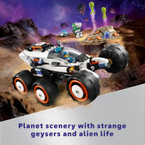 LEGO City Space Explorer Rover & Alien Toy Set with Minifigures, STEM Gift