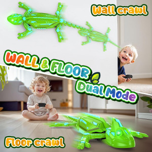 Robot Télécommandé Caméléon Grimpe-Mur 360° pour Enfants