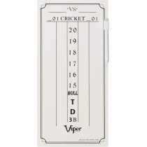 Viper Dry Erase Scoreboard for Cricket & 01 Dart Games – White