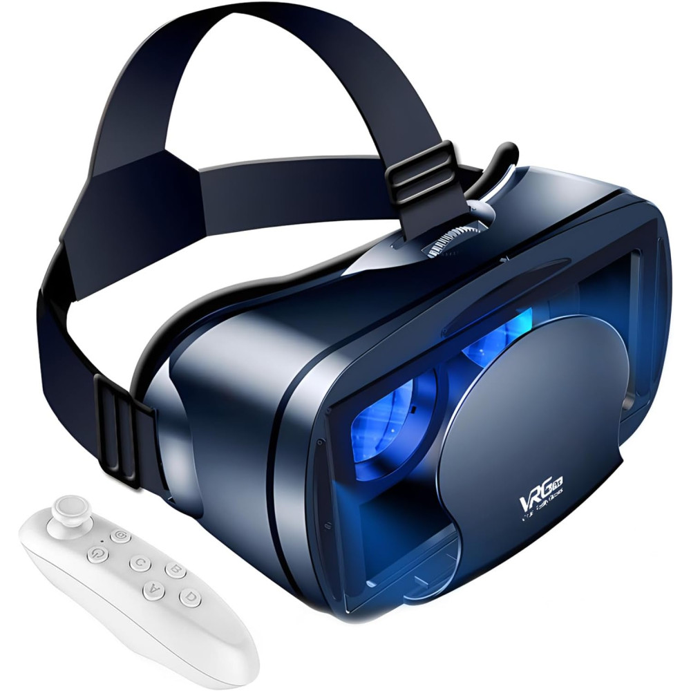 Casque VR Ajustable Anti-lumière Bleue pour iPhone & Android