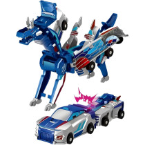 2-in-1 Magnetic Dinosaur Car Toy – Transforming Dino Gift for Kids 2-12