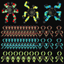 40 Pack Luminous Transformable Sensory Fidget Robot Toys for Stress Relief