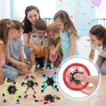 40 Pack Luminous Transformable Sensory Fidget Robot Toys for Stress Relief