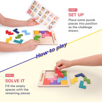 Coogam 3D Wooden Puzzle Blocks – 60 Brain Teasers & STEM Toy Gift