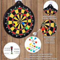 Cible de Fléchettes Magnétique - Jeu Familial Fun 3-12 Ans