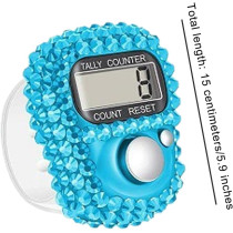 Pink Portable Digital Tally Counter with LCD Display for Sports & Golf