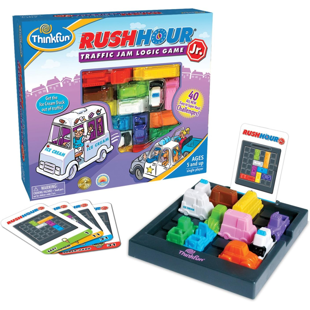 ThinkFun Rush Hour Junior : Jeu Casse-tête Logic Pour Enfants
