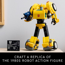 LEGO Icons Transformers Bumblebee 10338 - Movie Collectible Robot Toy