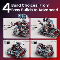 Sillbird 4in1 Robot Building Kit for Kids | STEM Coding Car Toy Gift