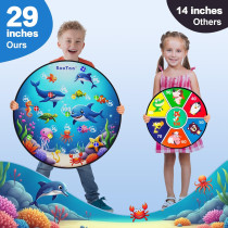 BooTaa 29 Cible Fléchettes Enfants avec Balles Adhesives
