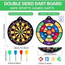 Magnetic Dart Board for Kids with Foam Darts – Indoor & Outdoor Fun