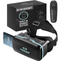 FEEBZ 3D VR Headset 2.0 for Kids + Android Remote - iPhone & Android Compatible