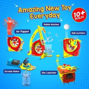 Smartivity 10-in-1 Motor Kit: DIY STEM Toys for Kids Ages 6-12