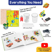 Smartivity 10-in-1 Motor Kit: DIY STEM Toys for Kids Ages 6-12