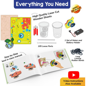 Smartivity 10-in-1 Motor Kit: DIY STEM Toys for Kids Ages 6-12