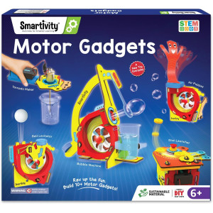Smartivity 10-in-1 Motor Kit: DIY STEM Toys for Kids Ages 6-12