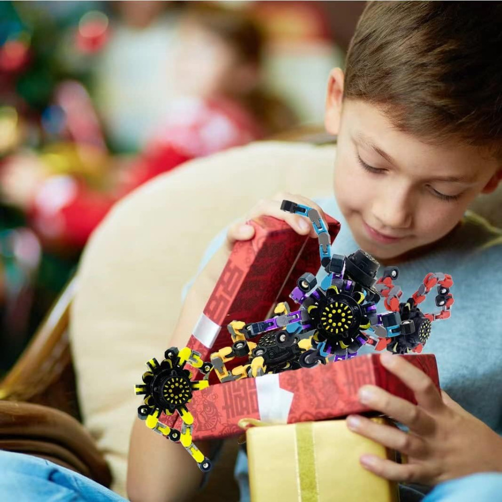 24PCS Fingertip Mechanical Gyro Spinner Robot Toy for Kids & Adults