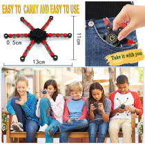 24PCS Fingertip Mechanical Gyro Spinner Robot Toy for Kids & Adults