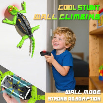 Wall Climbing RC Chameleon Toy with LED Eyes – Rechargeable & Dual Mode