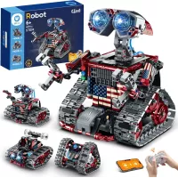 Sillbird Kit Robot Télécommandé 4 en 1 STEM, 631 pièces, Voiture Robotique pour Enfants 8-12 ans