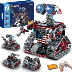Sillbird Kit Robot Télécommandé 4 en 1 STEM, 631 pièces, Voiture Robotique pour Enfants 8-12 ans