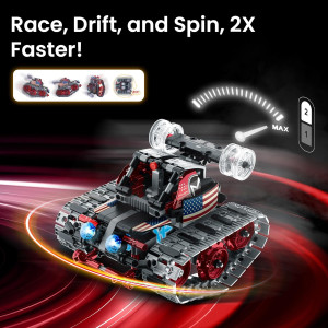 Kit Robot Sillbird 4-en-1 avec Télécommande - Cadeau STEM 8-12 ans