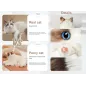Chongker Robot Chat Interactif, Peluche Pondérée Artisanale, Réponse Vocale, Battement Réaliste, Ronronnement