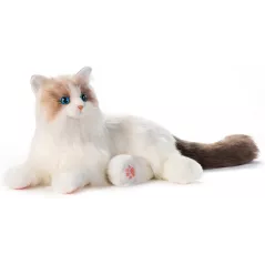 Chat Robot Interactif Chongker - Peluche Ragdoll Réaliste