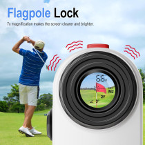 Golf Rangefinder with Slope, 1200 Yards, 7X Magnification & Rechargeable