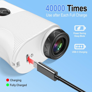 Télémètre Golf 1200Y avec Pente, Rechargeable & Magnétique